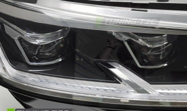 Передні тюнінг фари VW T6.1 2020-2024 чорні full led фото