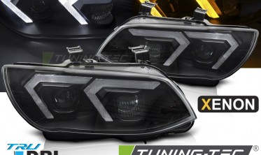 Передние фары под ксенон BMW E92, E93 LCI черная тюнинг оптика лед фото