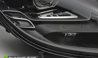Тюнинг фары передние Porsche Cayman, Boxster 718 черная оптика full led фото