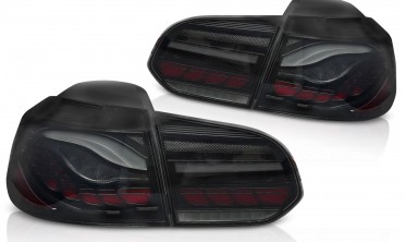 Задние фонари тюнинг VW Golf 6 тонированные стопы OLED  фото