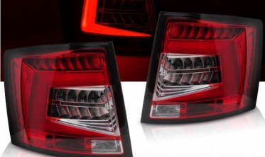 Тюнинг фонари задние диодные Skoda Octavia 3 combi 2012-2020 red white фото