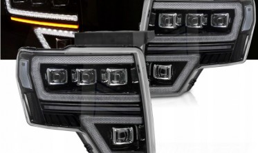 Передні фари full led Ford F150 MK12 2008-2014 оптика з функцією welcome lights фото