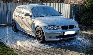 Фары передние BMW E87, E81, E82, E88 с диодными ангельскими глазками фото