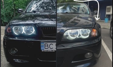 Тюнинговые повороты передние BMW E46 дорестайл седан, универсал фото