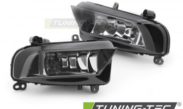 Противотуманки Audi A4 B8 2012-2015 с прозрачным стеклом фото