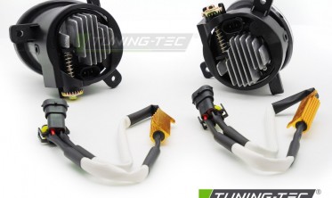 Туманки лед Audi A4 B8 08-11 / A6 C6 09-11 / Q5 08-16 черные диодные фото