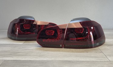 Фонари задние тюнинговые (стопы диодные) VW Golf 6 фото