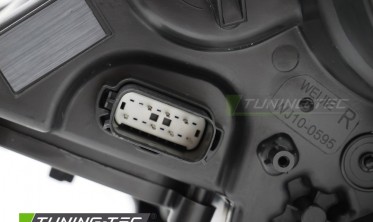 Чорні передні фари Ford Mustang 2014-2017 під ксенон фото