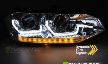 Передние фары VW Polo 6 2G с функцией ДХО фото