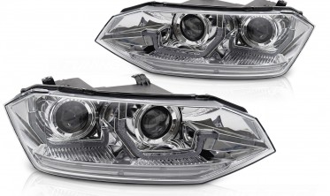 Передние фары VW Polo 6 2G с функцией ДХО фото