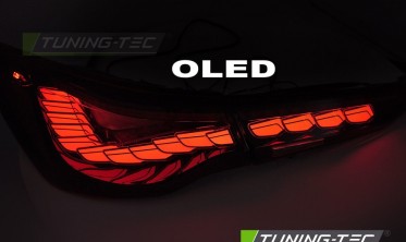 Задние фонари OLED BMW 4 G22, G23 стопы тюнинг red фото