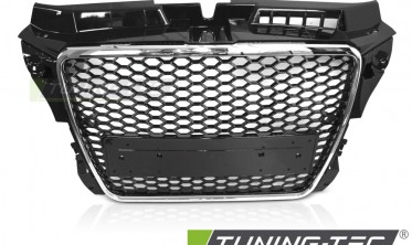 Решітка радіатора Audi A3 8P 2008-2012 хром рамка фото