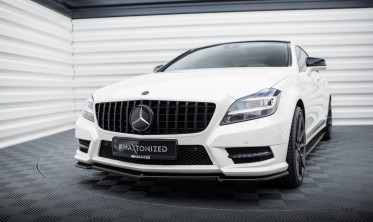 Накладка переднего бампера Mercedes CLS C218 AMG-line фото