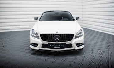 Накладка переднего бампера Mercedes CLS C218 AMG-line фото