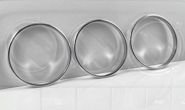 Хром кольца на ручки печки VW Golf 3 / Passat B3/B4 / T4 / Sharan MK1 / Seat Ibiza 2 / Toledo 1 / Ford Galaxy MK1 фото