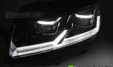 Передні фари VW T6 2015-2019 чорні діодні фото