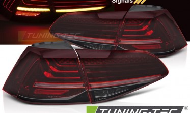 Задние тюнинг фонари VW Golf 7 Laser red led фото