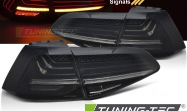 Задние лед фонари VW Golf 7 Laser look тонированные фото
