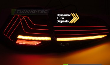 Задние лед фонари VW Golf 7 Laser look тонированные фото