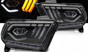 Передні фари full led Ford Mustang 2010-2013 оптика з функцією welcome lights фото