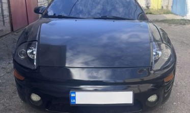 Черные фары передние Mitsubishi Eclipce D50 с кольцами фото