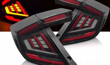 Задні лед ліхтарі Honda Civic MK10 X темні тюнінгові стопи фото