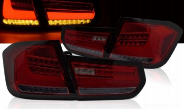 Задние led фонари BMW 3 sedan F30 2011-2015 red smoke фото