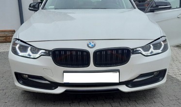 Чорні фари передні BMW F30/F31 дорестайл з діодними ДХО фото