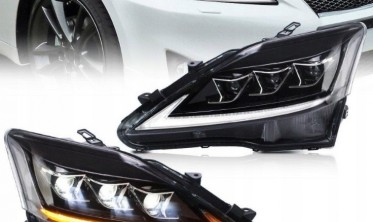 Тюнинговые фары передние Lexus IS 2006-2013 диодная оптика фото