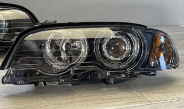Тюнінгові фари передні BMW E46 купе / кабріо Led Angel Eyes фото