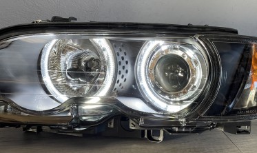 Тюнінгові фари передні BMW E46 купе / кабріо Led Angel Eyes фото