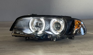 Тюнінгові фари передні BMW E46 купе / кабріо Led Angel Eyes фото