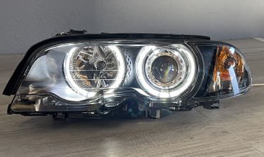 Тюнінгові фари передні BMW E46 купе / кабріо Led Angel Eyes фото