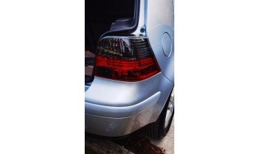 Тюнинговые фонари задние VW Golf 4 красно-тонированные фото