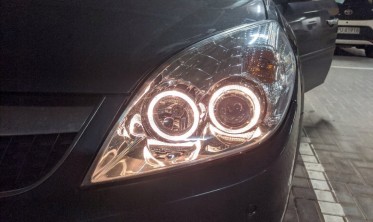 Фари передні з габаритами-кільцями Opel Vectra C рестайлінг фото