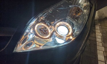 Фари передні з габаритами-кільцями Opel Vectra C рестайлінг фото
