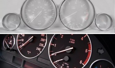 Кільця на прилади BMW E39 / BMW E38 / BMW X5 E53 (матові) фото