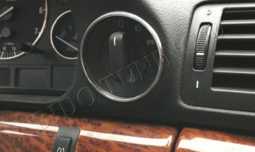 Кільця на перемикачі світла BMW E38 (матові) фото
