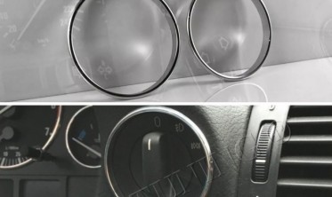 Кільця на перемикачі світла BMW E38 (матові) фото
