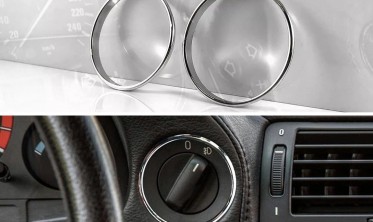 Кільця на перемикачі світла BMW E38 (поліровані) фото