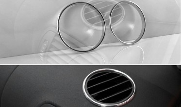Декор кольца на обдувы VW Passat B5 /Golf 4 /Skoda Superb I /Audi A4 /A3 фото