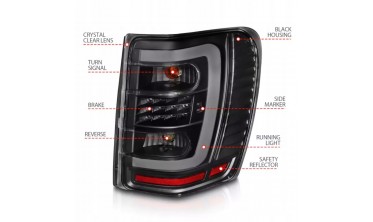 Задние фонари Jeep Grand Cherokee WJ тюнинговые светодиодные тонированные фото