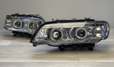 Передні тюнінгові фари BMW X5 E53 дорестайл 1999-2003 фото