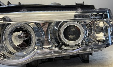 Передні тюнінгові фари BMW X5 E53 дорестайл 1999-2003 фото