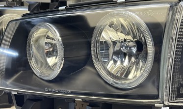 Фары передние тюнинговые VW T4 рестайл Depo Angel Eyes фото