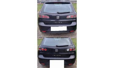 Ліхтарі задні тюнінгові Seat Ibiza 3 6L чорні фото