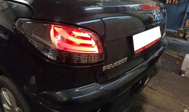 Тонированные фонари задние (стопы диодные) PEUGEOT 206 хетчбек фото