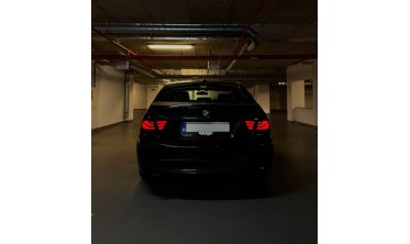 Чорні діодні ліхтарі BMW 3 E90 фото