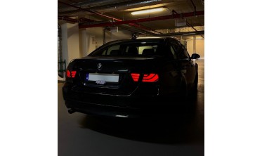 Чорні діодні ліхтарі BMW 3 E90 фото
