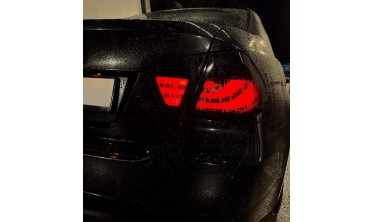 Чорні діодні ліхтарі BMW 3 E90 фото
